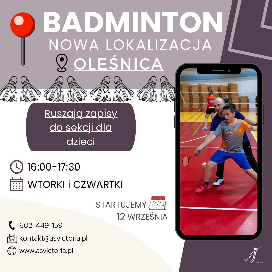 Szkółka badmintona w Oleśnicy